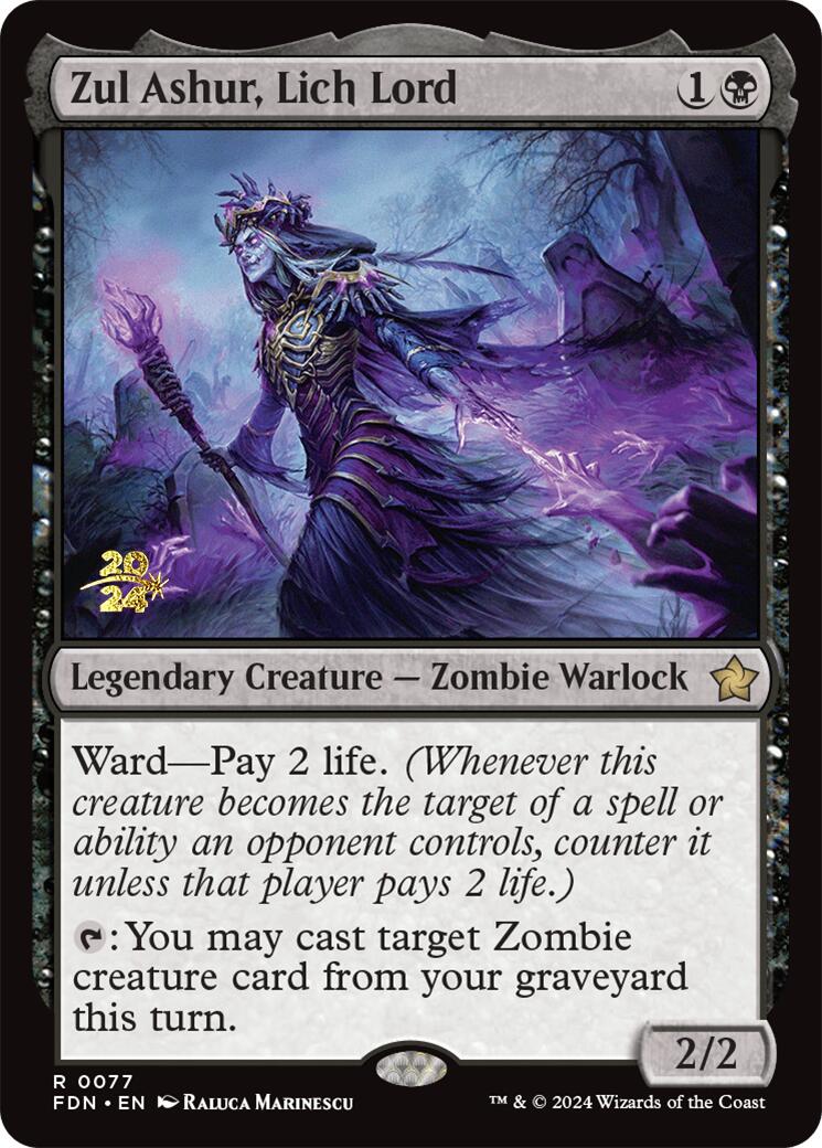 Zul Ashur, Lich Lord [Foundations Prerelease Promos] | I Want That Stuff Brandon