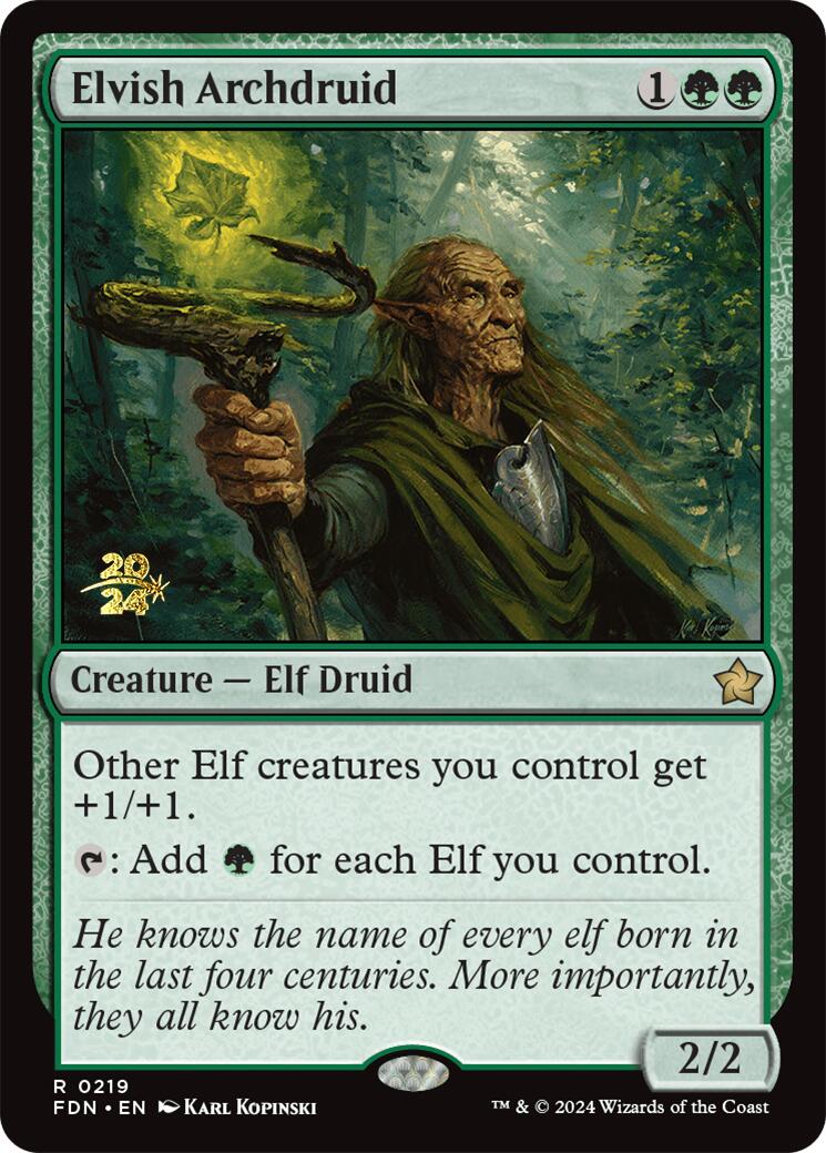 Elvish Archdruid [Foundations Prerelease Promos] | I Want That Stuff Brandon