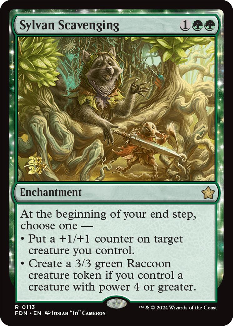 Sylvan Scavenging [Foundations Prerelease Promos] | I Want That Stuff Brandon