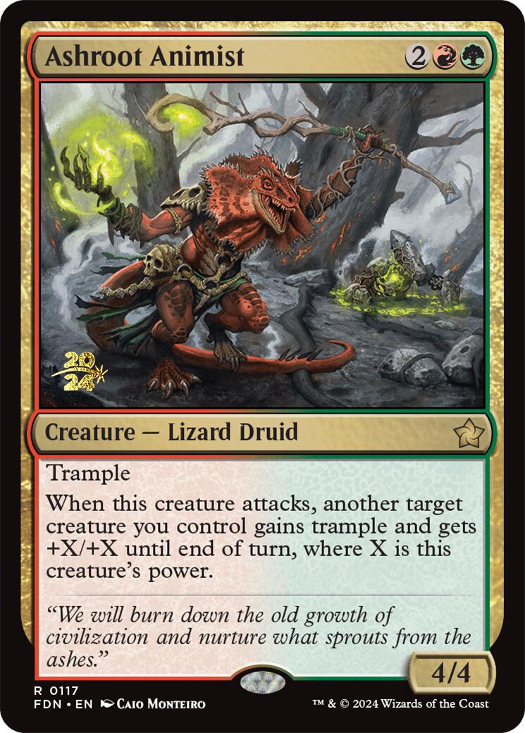 Ashroot Animist [Foundations Prerelease Promos] | I Want That Stuff Brandon