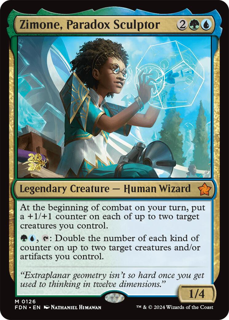 Zimone, Paradox Sculptor [Foundations Prerelease Promos] | I Want That Stuff Brandon