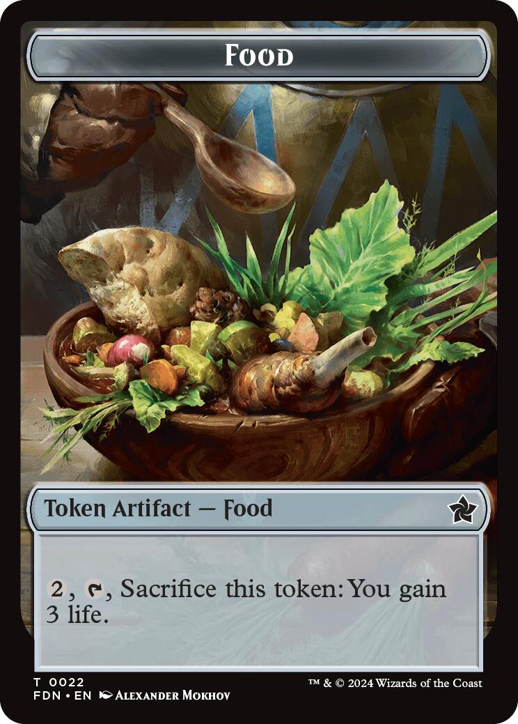 Food // Treasure Double-Sided Token [Foundations Tokens] | I Want That Stuff Brandon