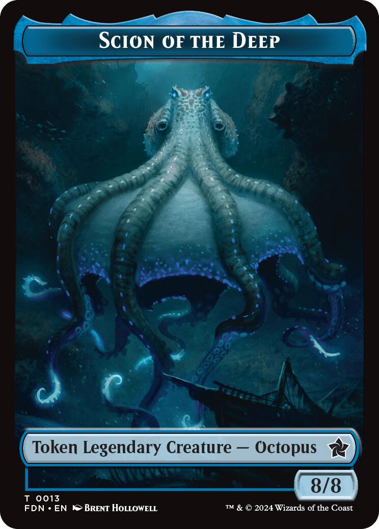 Scion of the Deep // Koma's Coil Doubled-Sided Token [Foundations Tokens] | I Want That Stuff Brandon