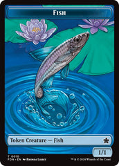 Faerie // Fish Doubled-Sided Token [Foundations Tokens] | I Want That Stuff Brandon