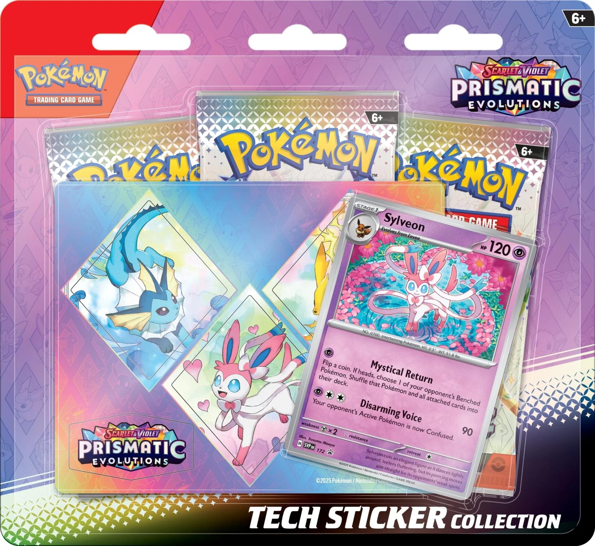 Scarlet & Violet: Prismatic Evolutions Tech Sticker Collection (Sylveon) | I Want That Stuff Brandon