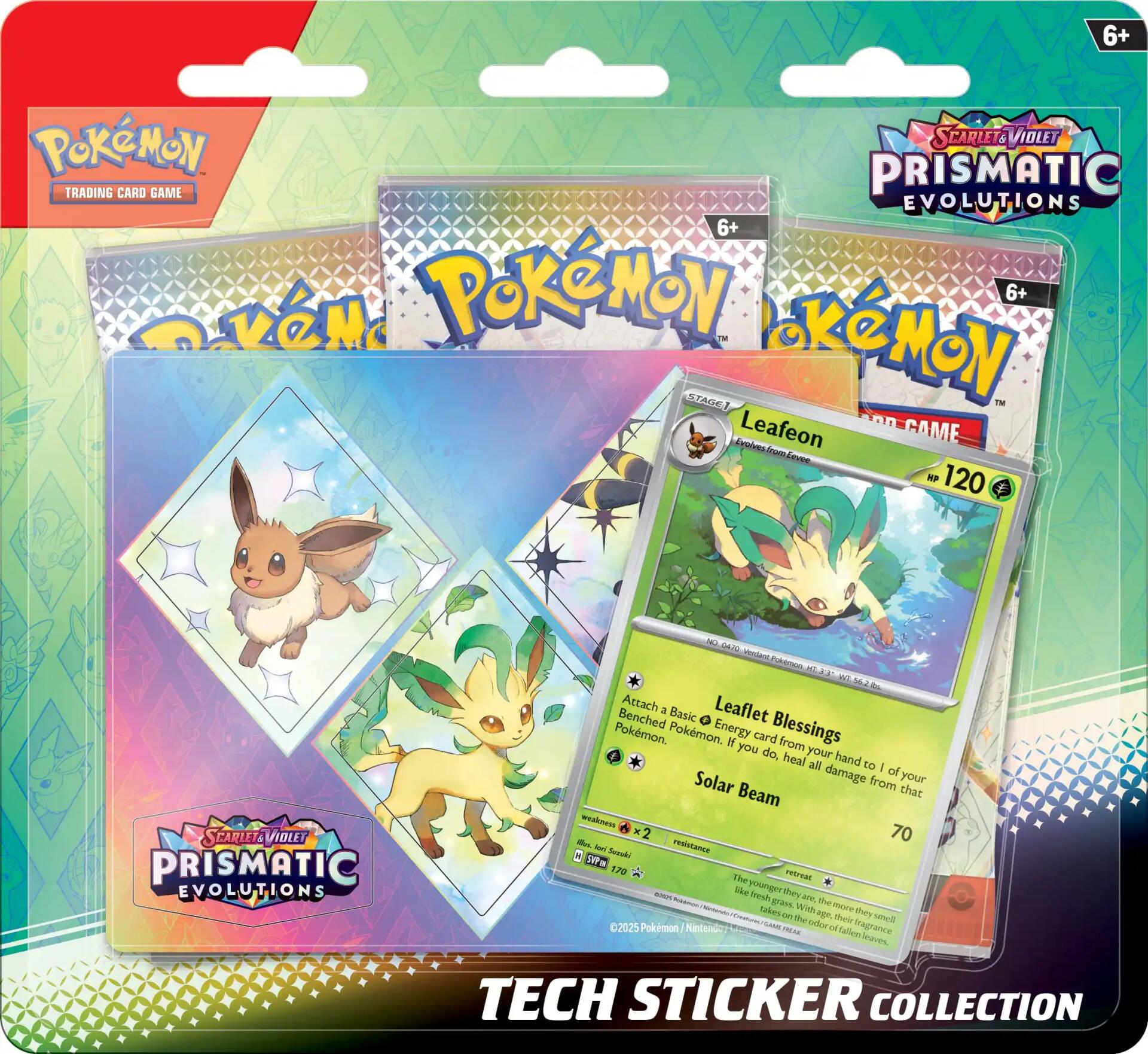 Scarlet & Violet: Prismatic Evolutions Tech Sticker Collection (Leafeon) | I Want That Stuff Brandon