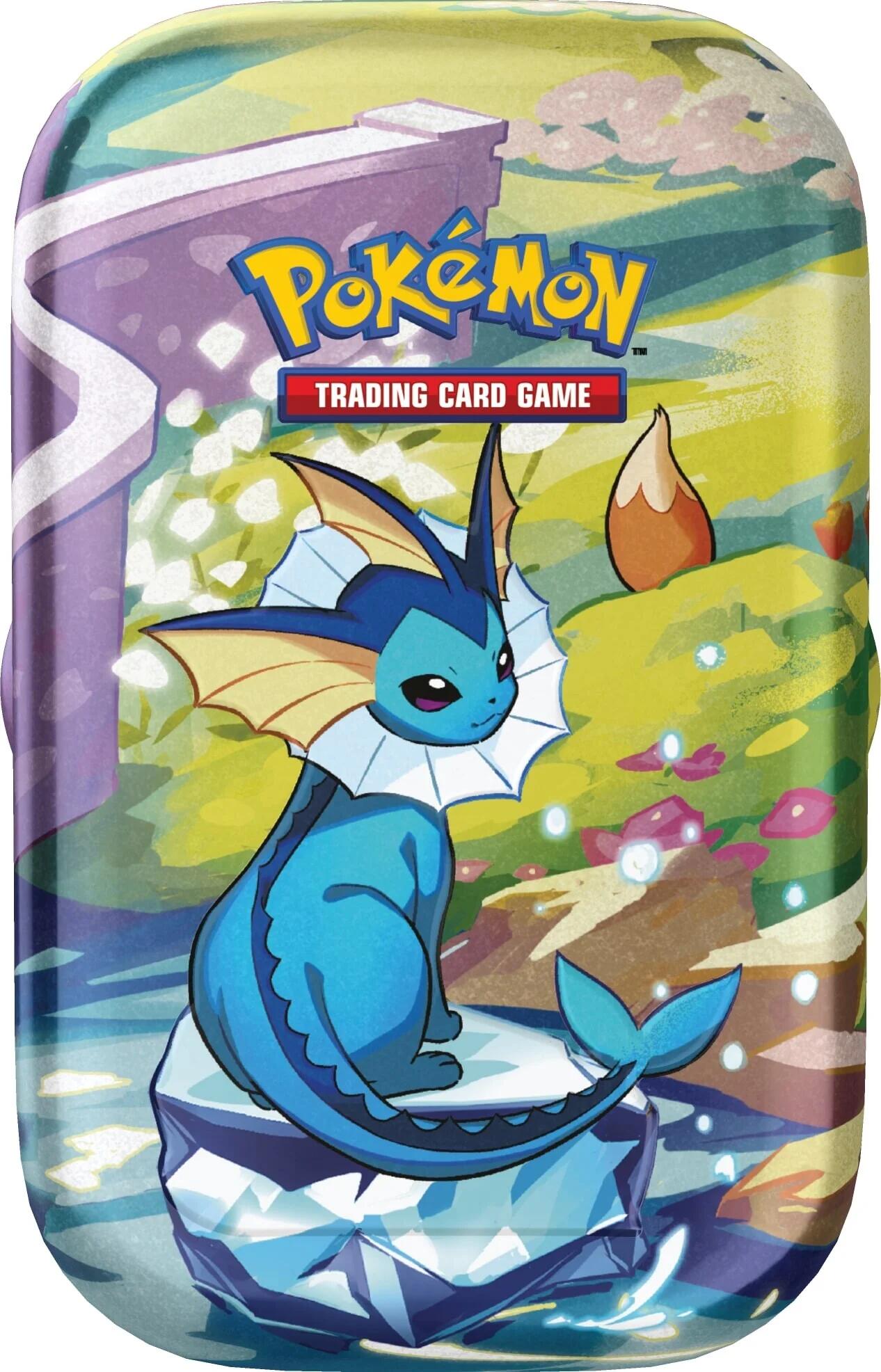 Scarlet & Violet: Prismatic Evolutions Mini Tin (Vaporeon) | I Want That Stuff Brandon