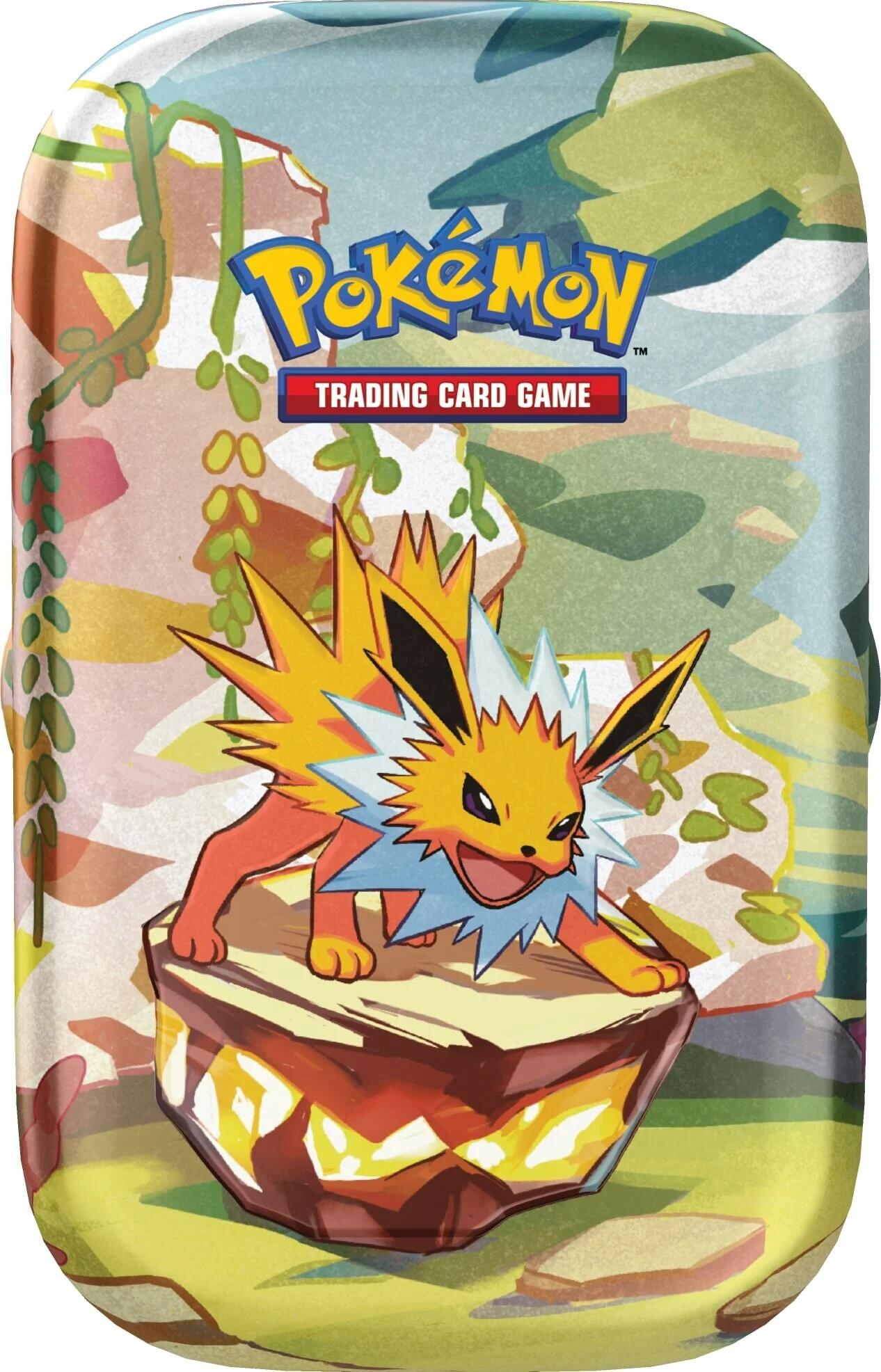 Scarlet & Violet: Prismatic Evolutions Mini Tin (Jolteon) | I Want That Stuff Brandon