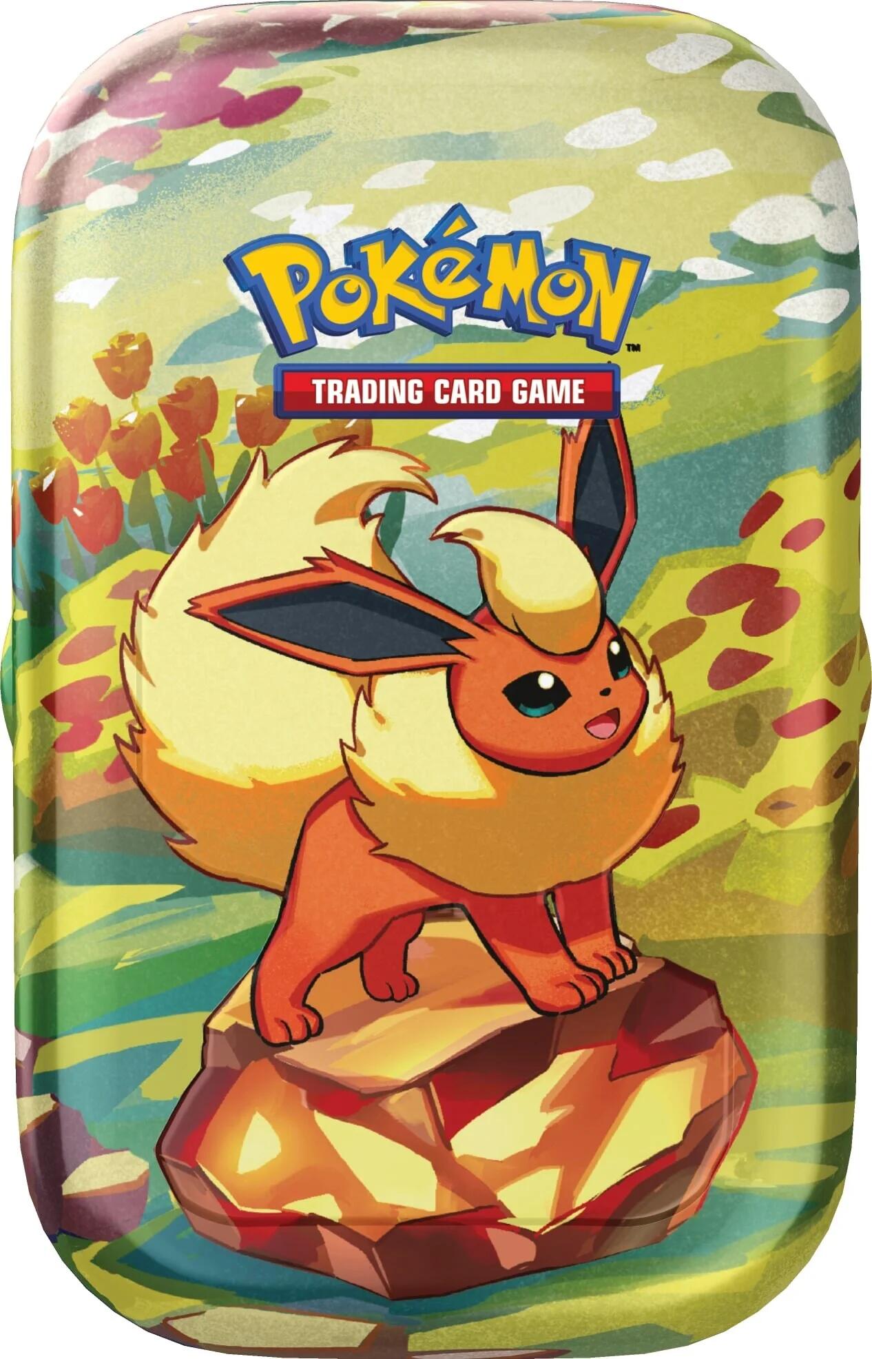 Scarlet & Violet: Prismatic Evolutions Mini Tin (Flareon) | I Want That Stuff Brandon