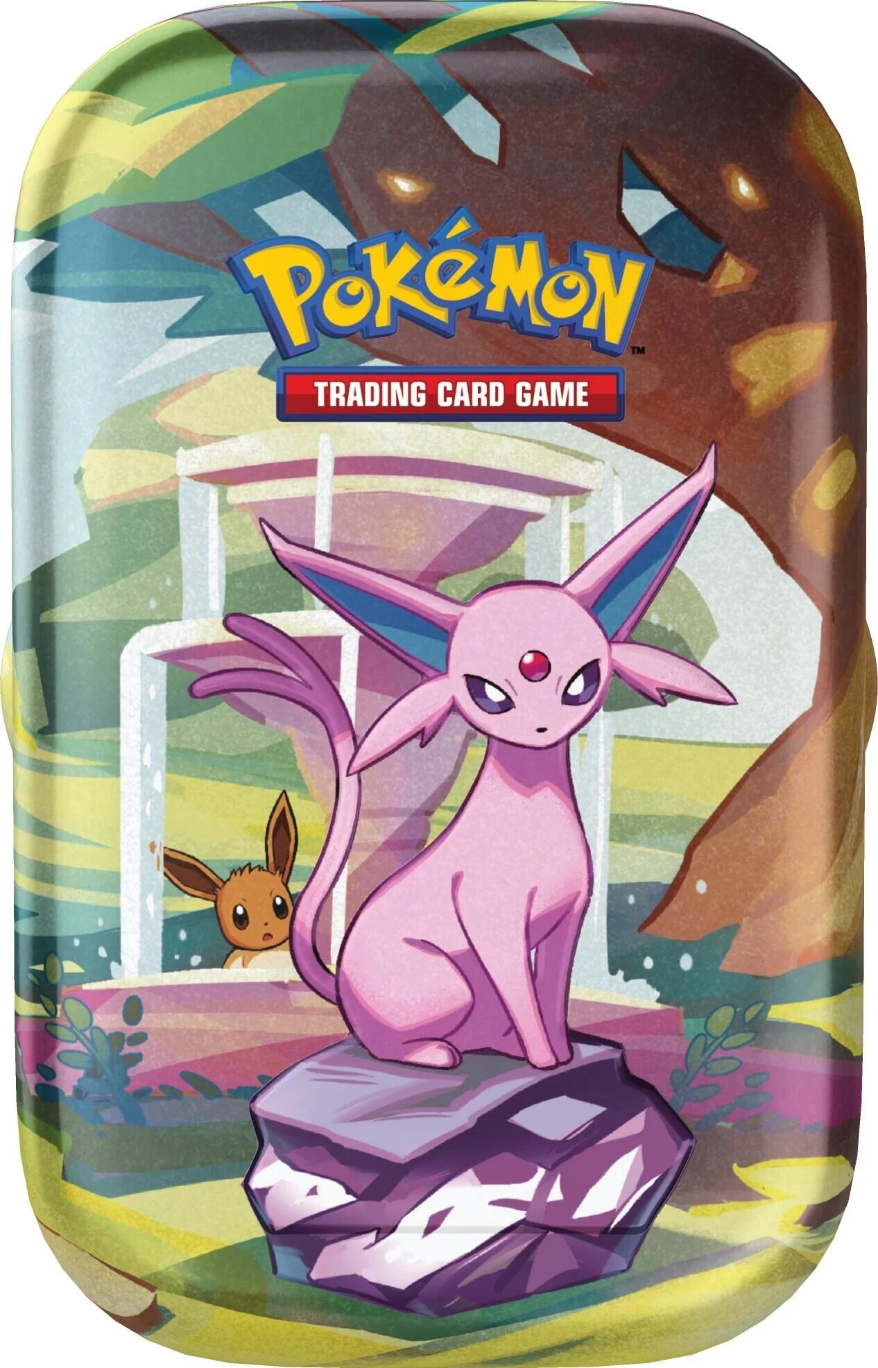 Scarlet & Violet: Prismatic Evolutions Mini Tin (Espeon) | I Want That Stuff Brandon