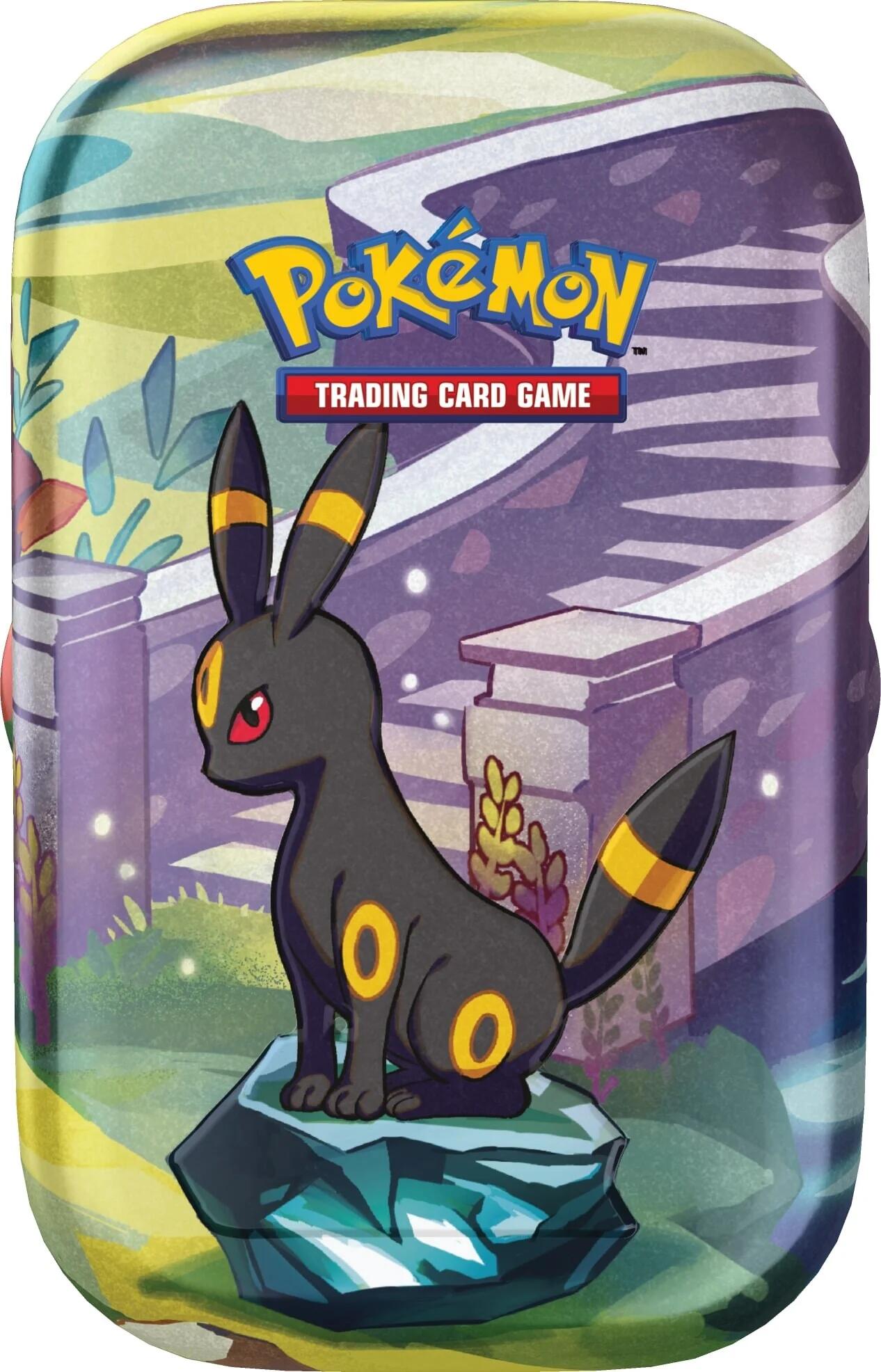 Scarlet & Violet: Prismatic Evolutions Mini Tin (Umbreon) | I Want That Stuff Brandon