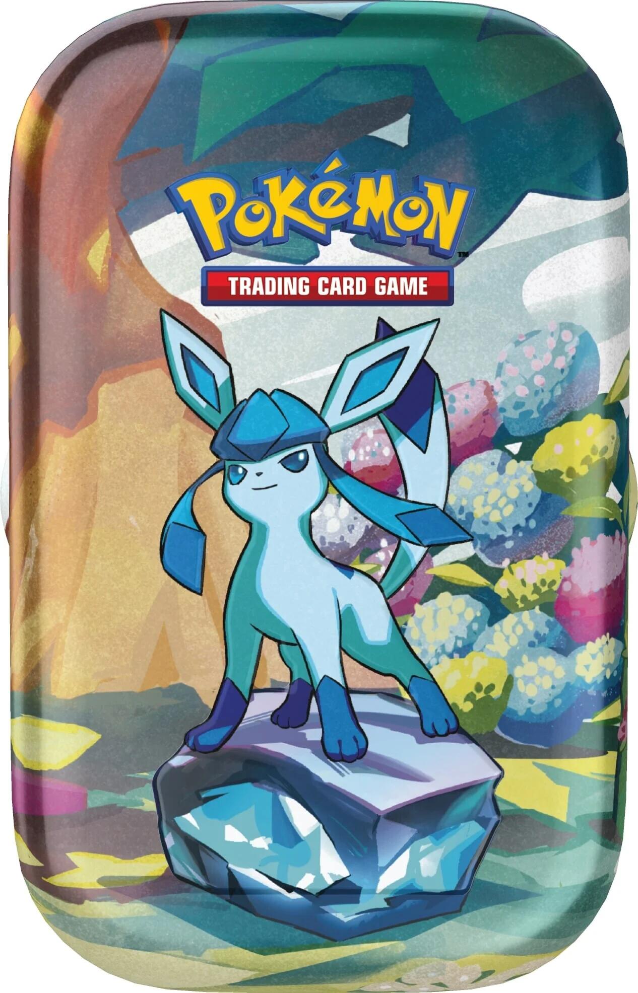 Scarlet & Violet: Prismatic Evolutions Mini Tin (Glaceon) | I Want That Stuff Brandon