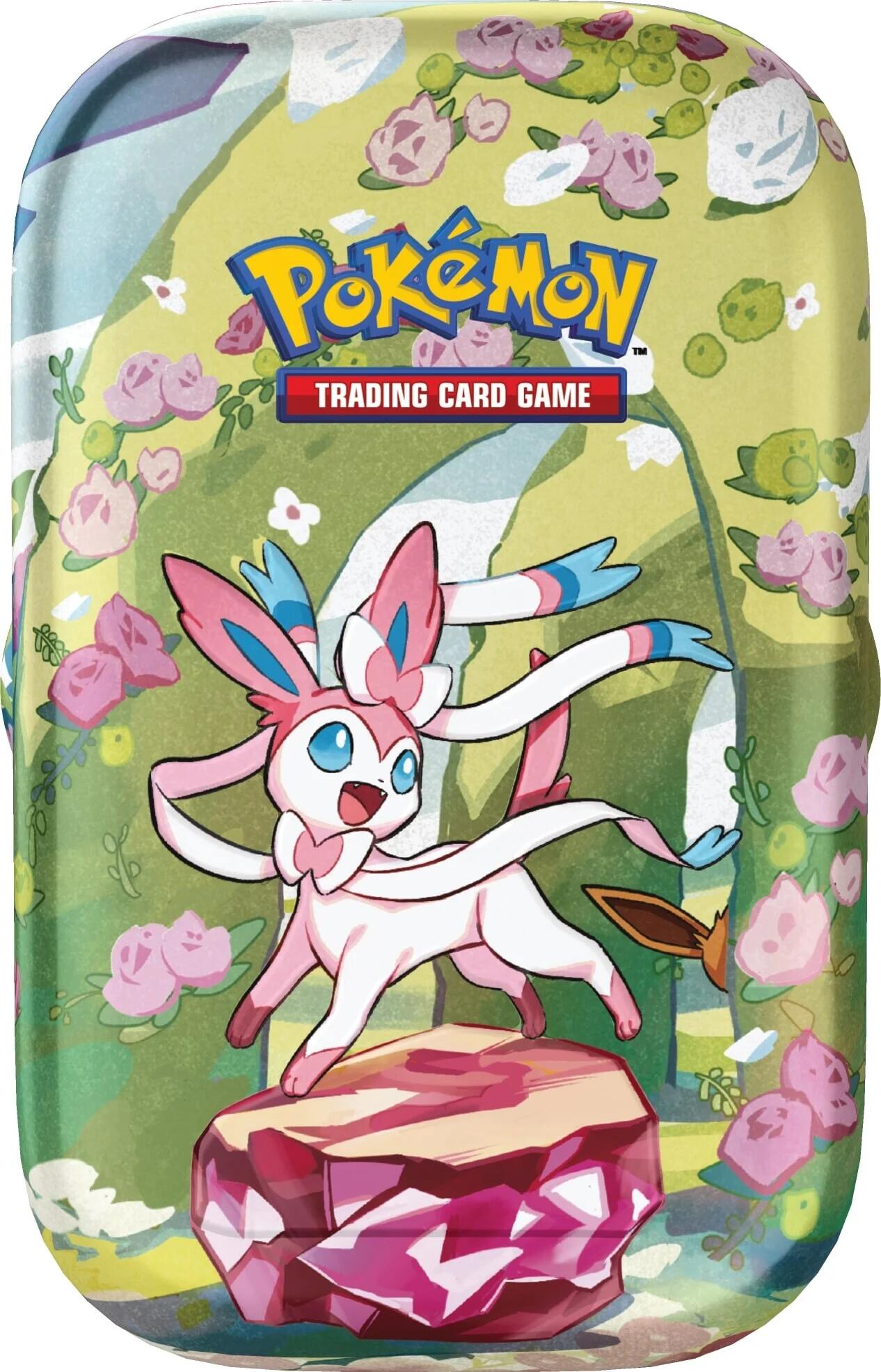 Scarlet & Violet: Prismatic Evolutions Mini Tin (Sylveon) | I Want That Stuff Brandon