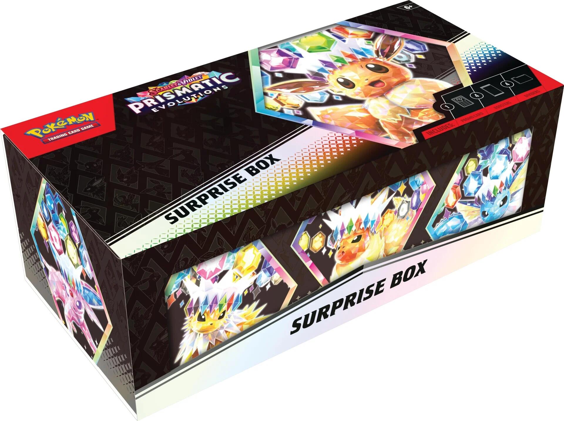 Scarlet & Violet: Prismatic Evolutions Surprise Box | I Want That Stuff Brandon