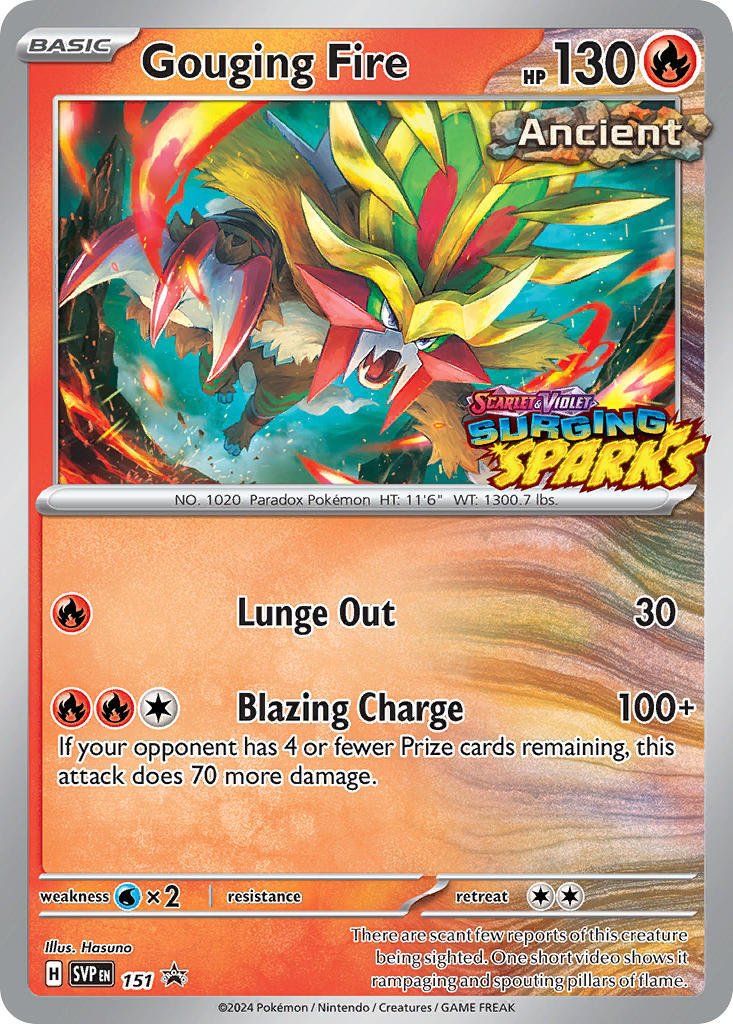 Gouging Fire (151) [Scarlet & Violet: Black Star Promos] | I Want That Stuff Brandon