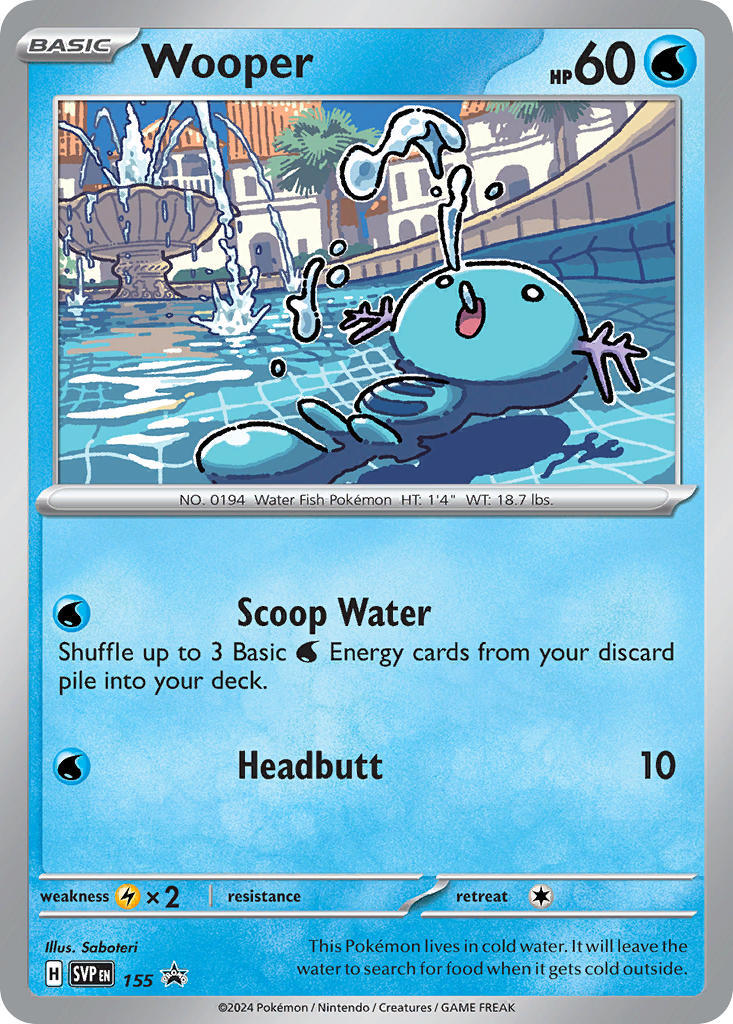 Wooper (155) [Scarlet & Violet: Black Star Promos] | I Want That Stuff Brandon