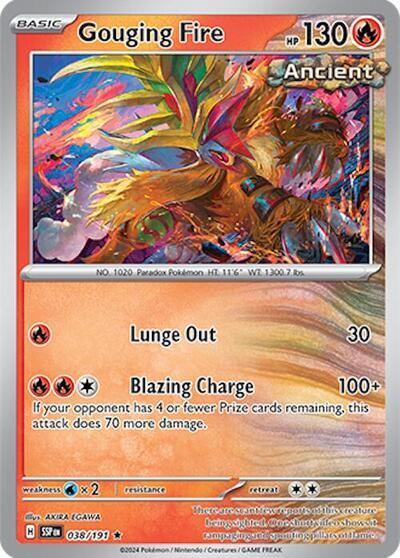 Gouging Fire (038/191) (Deck Exclusives) [Scarlet & Violet: Surging Sparks] | I Want That Stuff Brandon