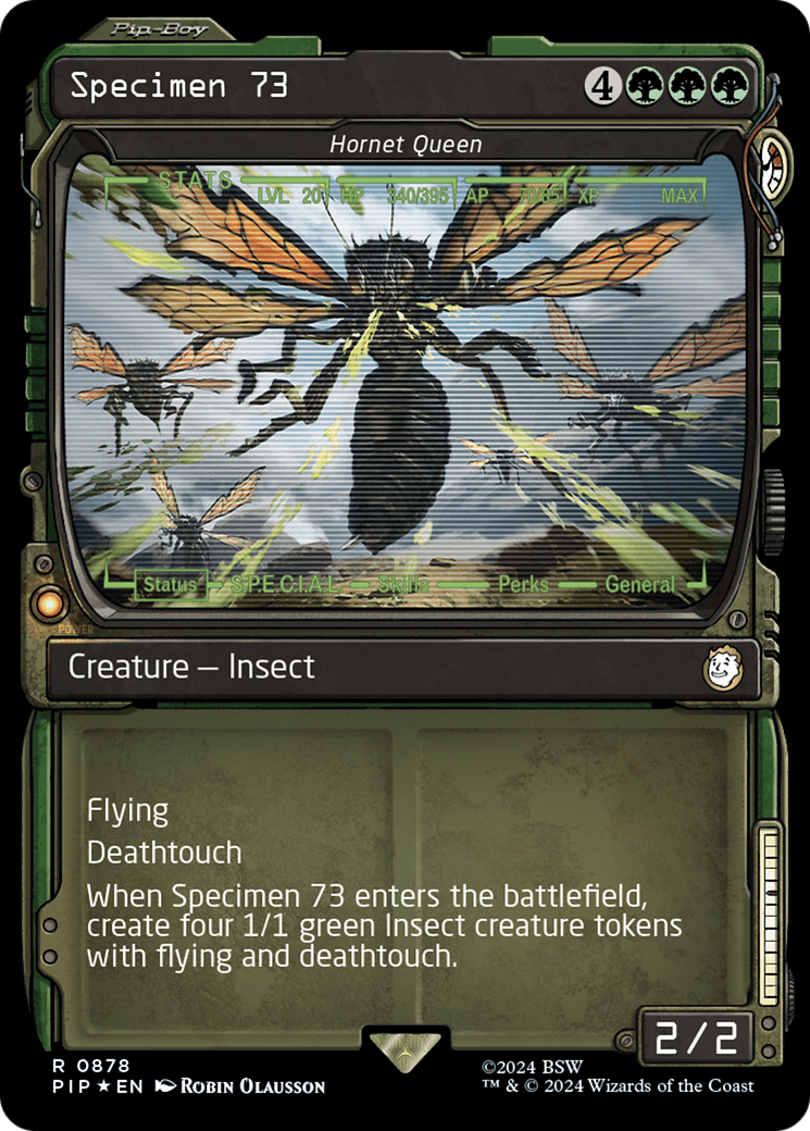 Specimen 73 - Hornet Queen (Showcase) (Surge Foil) [Fallout] | I Want That Stuff Brandon