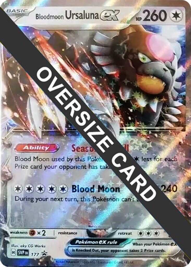 Bloodmoon Ursaluna ex (177) (Jumbo Card) [Scarlet & Violet: Black Star Promos] | I Want That Stuff Brandon