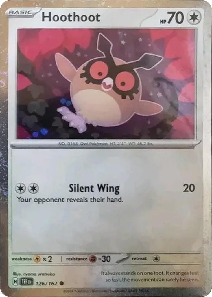 Hoothoot (126/162) (Cosmos Holo) [Scarlet & Violet Promo Cards] | I Want That Stuff Brandon