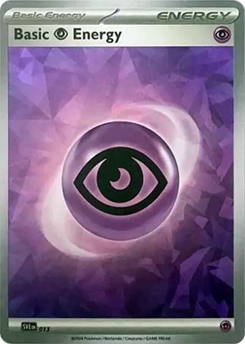 Basic Psychic Energy (013) (Cracked Ice Holo) [Scarlet & Violet: Stellar Crown] | I Want That Stuff Brandon
