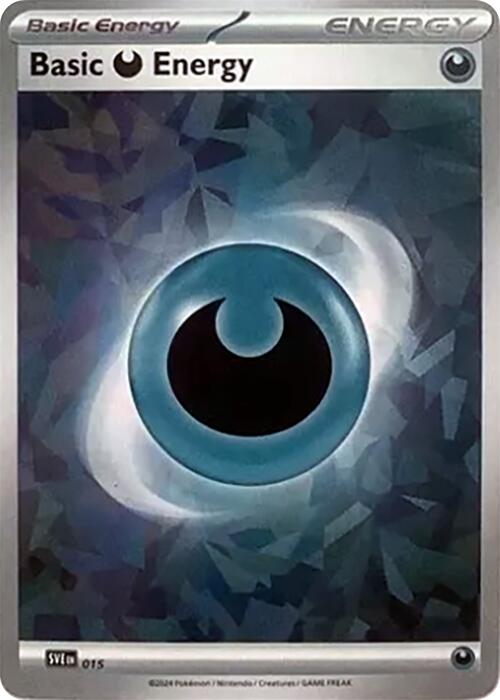Basic Darkness Energy (015) (Cracked Ice Holo) [Scarlet & Violet: Stellar Crown] | I Want That Stuff Brandon