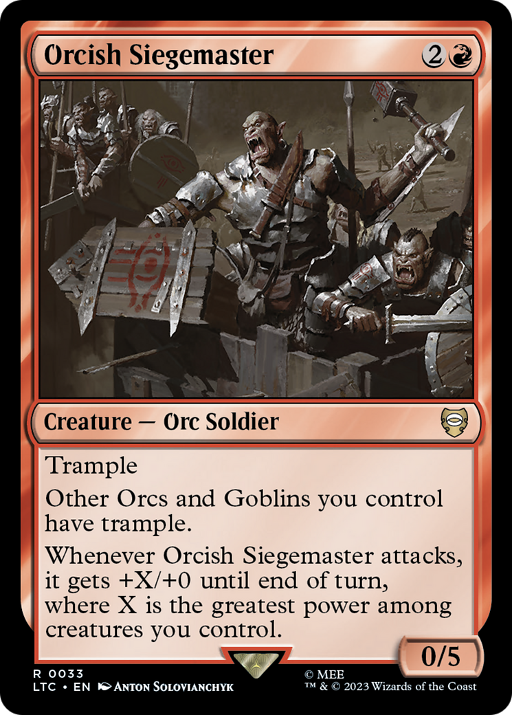 Orcish Siegemaster [The Lord of the Rings: Tales of Middle-Earth Commander] | I Want That Stuff Brandon