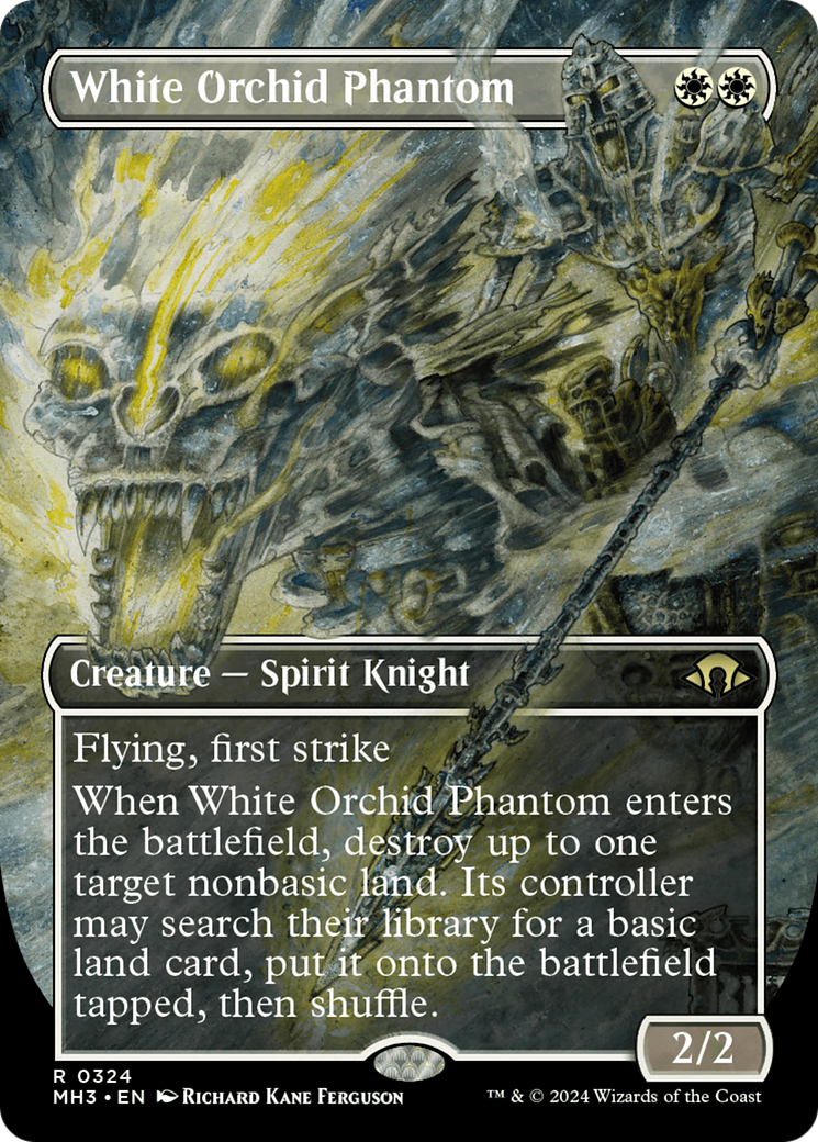 White Orchid Phantom (Borderless) [Modern Horizons 3] | I Want That Stuff Brandon