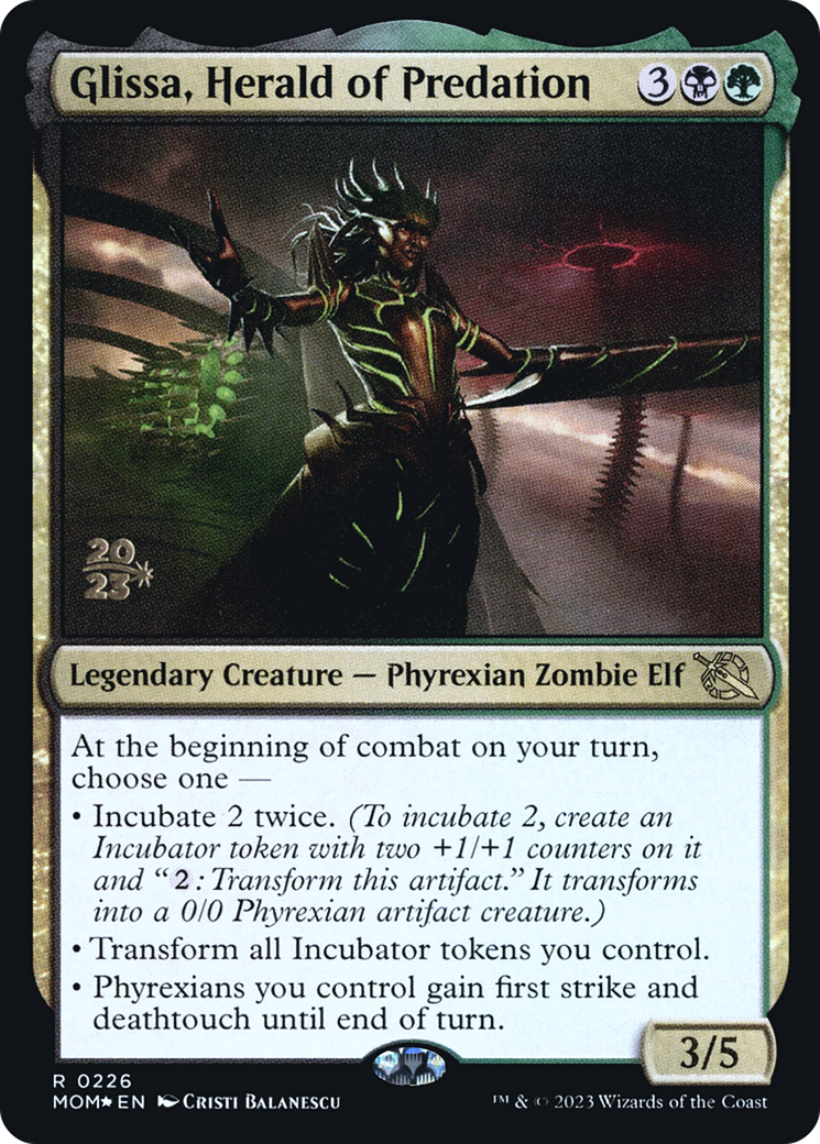 Glissa, Herald of Predation [March of the Machine Prerelease Promos] | I Want That Stuff Brandon