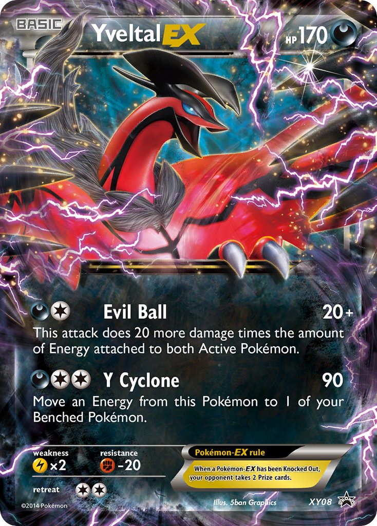 Yveltal EX (XY08) [XY: Black Star Promos] | I Want That Stuff Brandon