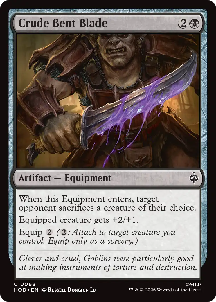 Crude Bent Blade [The Hobbit] | I Want That Stuff Brandon
