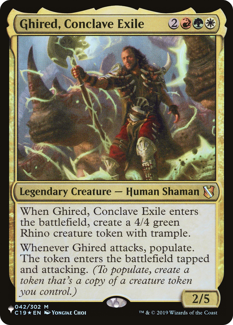 Ghired, Conclave Exile [The List] | I Want That Stuff Brandon