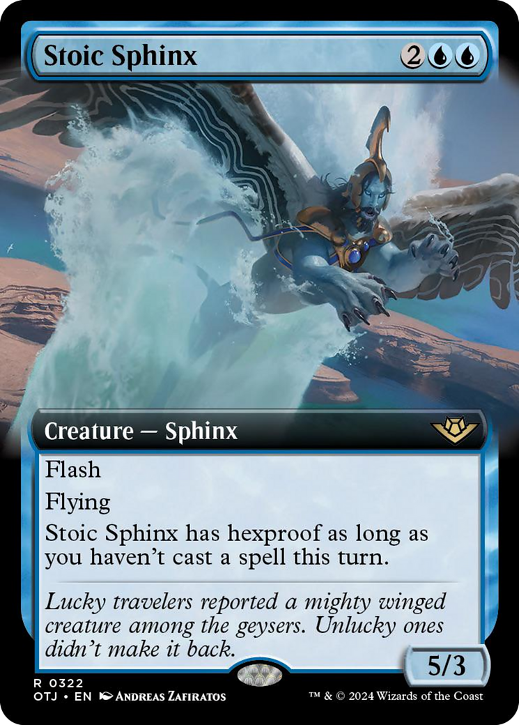 Stoic Sphinx (Extended Art) [Outlaws of Thunder Junction] | I Want That Stuff Brandon