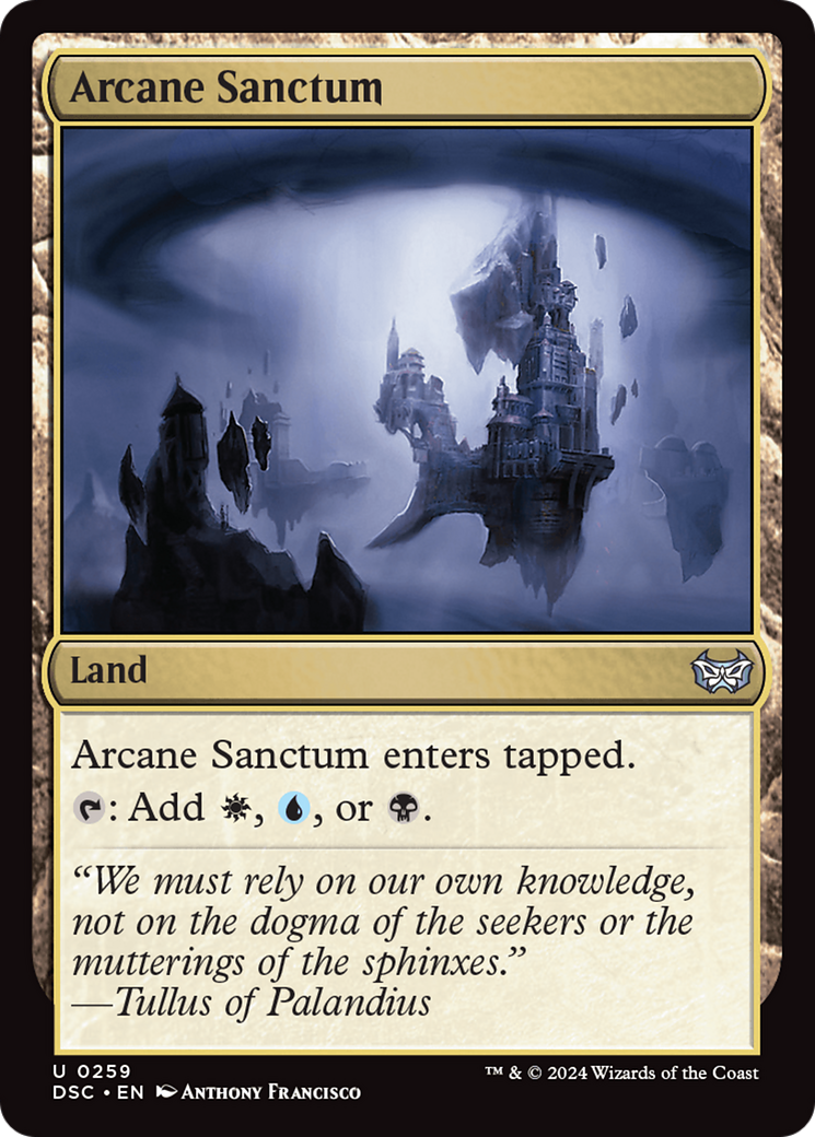 Arcane Sanctum [Duskmourn: House of Horror Commander] | I Want That Stuff Brandon