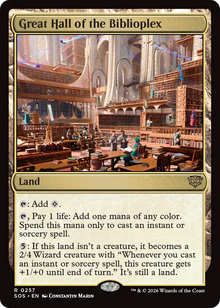 Great Hall of the Biblioplex [Secrets of Strixhaven] | I Want That Stuff Brandon