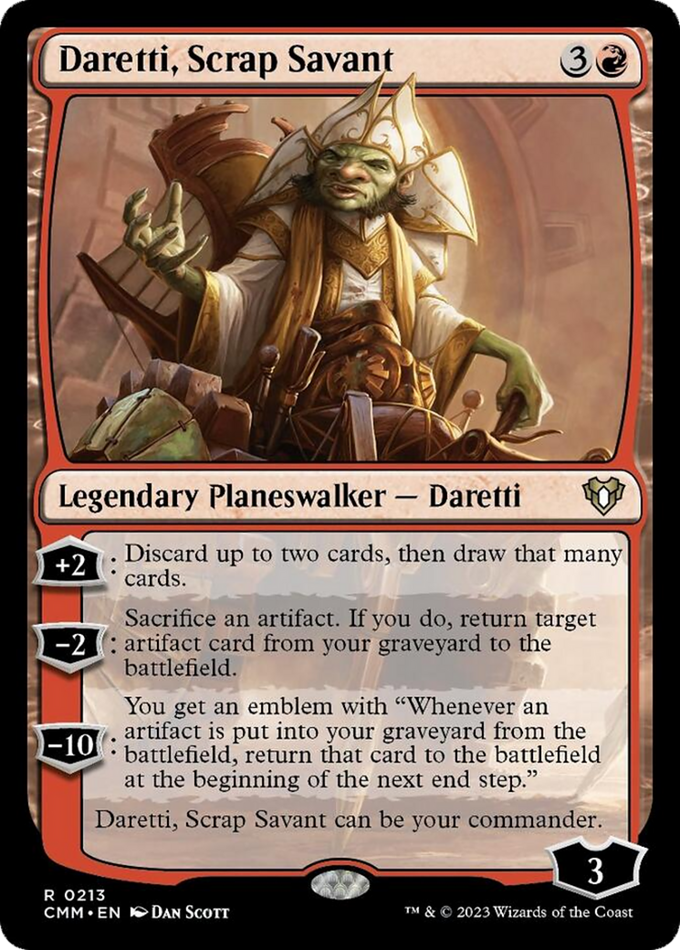 Daretti, Scrap Savant [Commander Masters] | I Want That Stuff Brandon