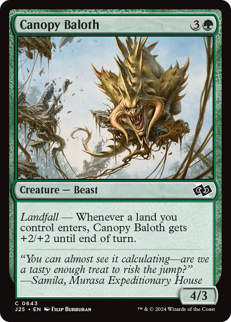 Canopy Baloth [Foundations Jumpstart] | I Want That Stuff Brandon