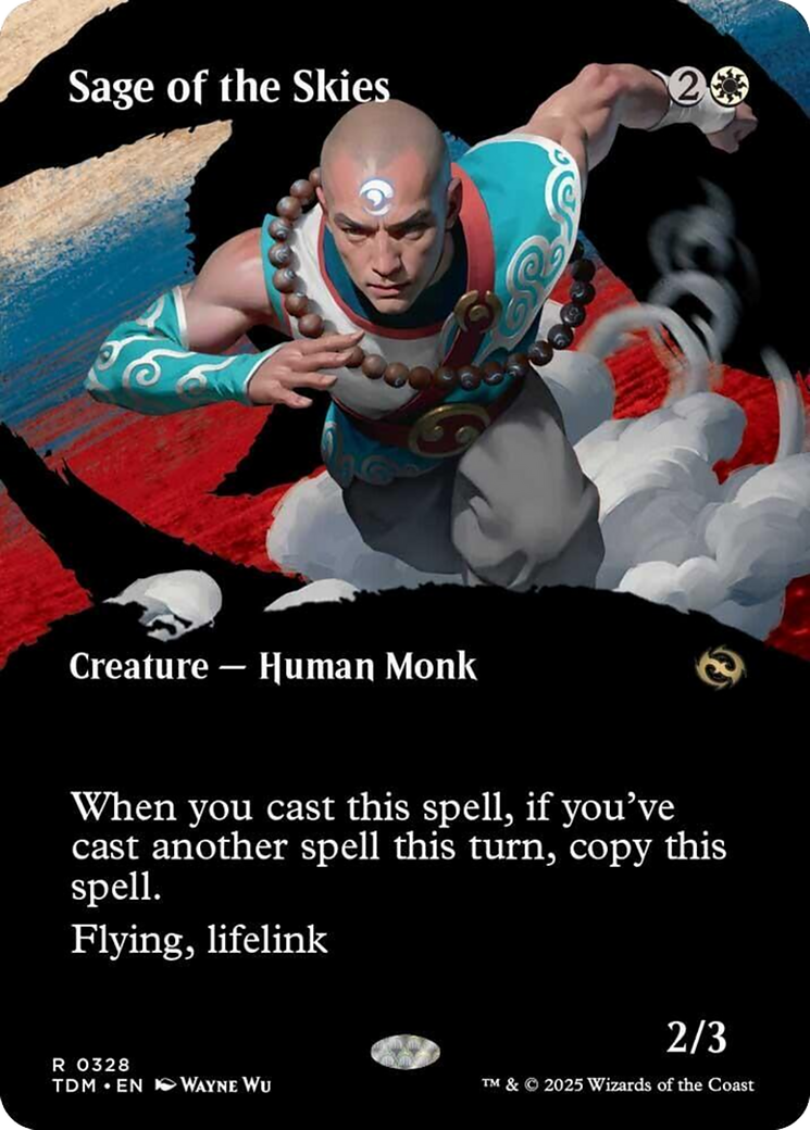 Sage of the Skies (Borderless) [Tarkir: Dragonstorm] | I Want That Stuff Brandon