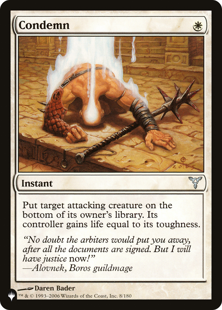 Condemn [The List Reprints] | I Want That Stuff Brandon