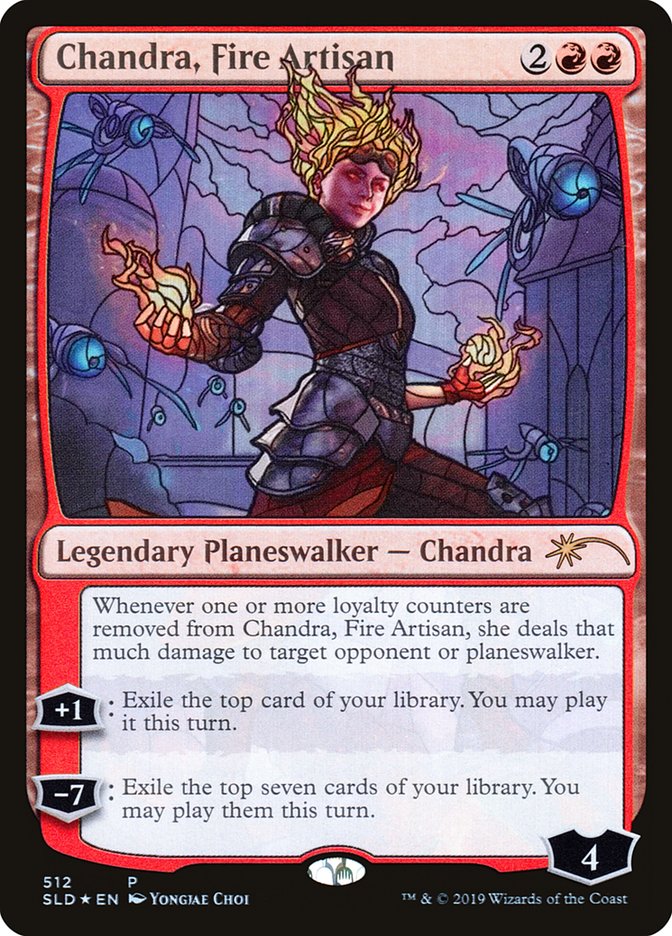 Chandra, Fire Artisan (Stained Glass) [Secret Lair Drop Promos] | I Want That Stuff Brandon