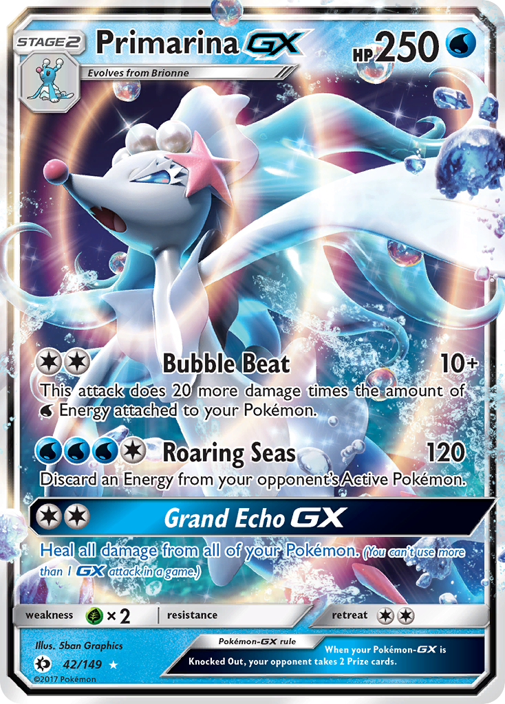 Primarina GX (42/149) [Sun & Moon: Base Set] | I Want That Stuff Brandon