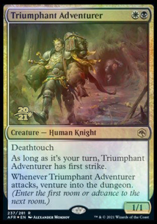 Triumphant Adventurer [Dungeons & Dragons: Adventures in the Forgotten Realms Prerelease Promos] | I Want That Stuff Brandon