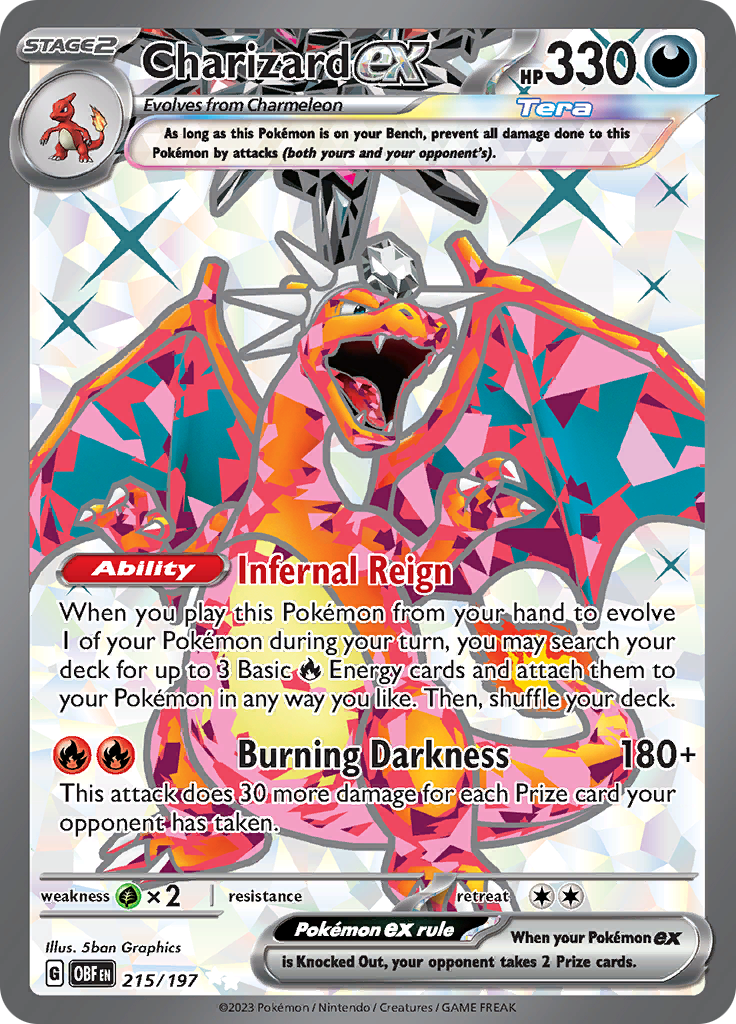 Charizard ex (215/197) [Scarlet & Violet: Obsidian Flames] | I Want That Stuff Brandon