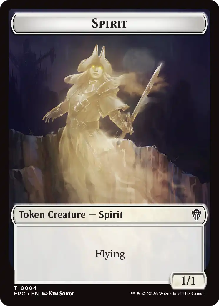 Goblin // Spirit Double-Sided Token [Reality Fracture Commander Tokens] | I Want That Stuff Brandon