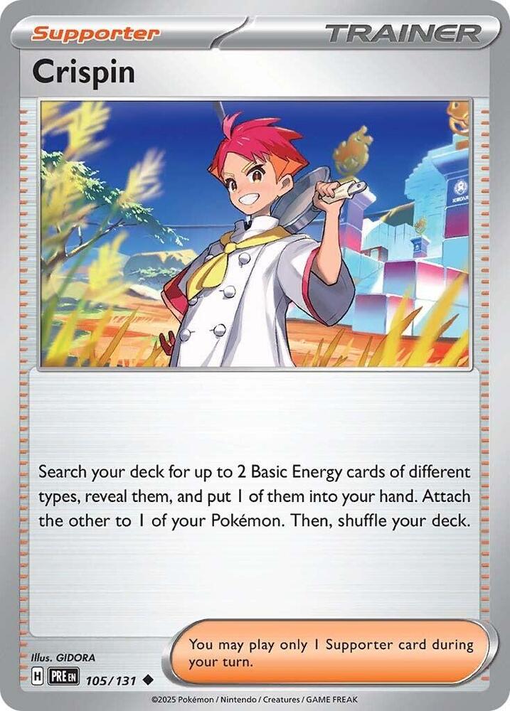 Crispin (105/131) [Scarlet & Violet: Prismatic Evolutions] | I Want That Stuff Brandon