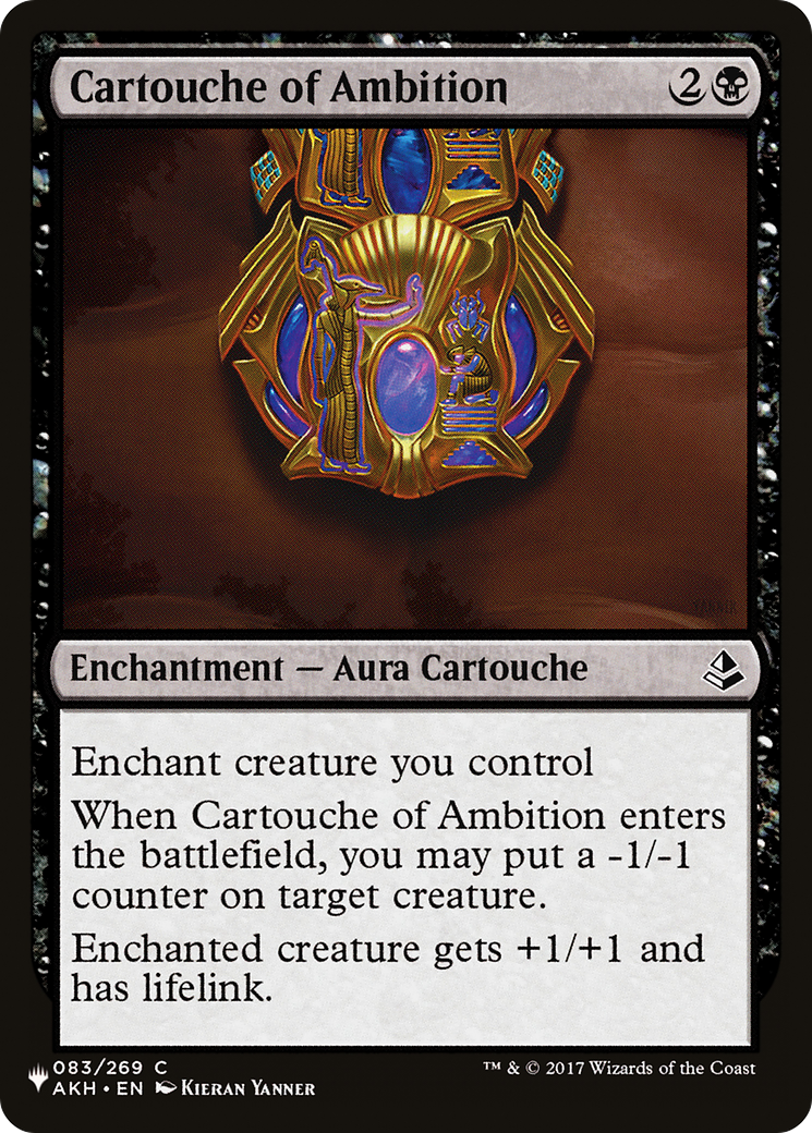 Cartouche of Ambition [The List] | I Want That Stuff Brandon