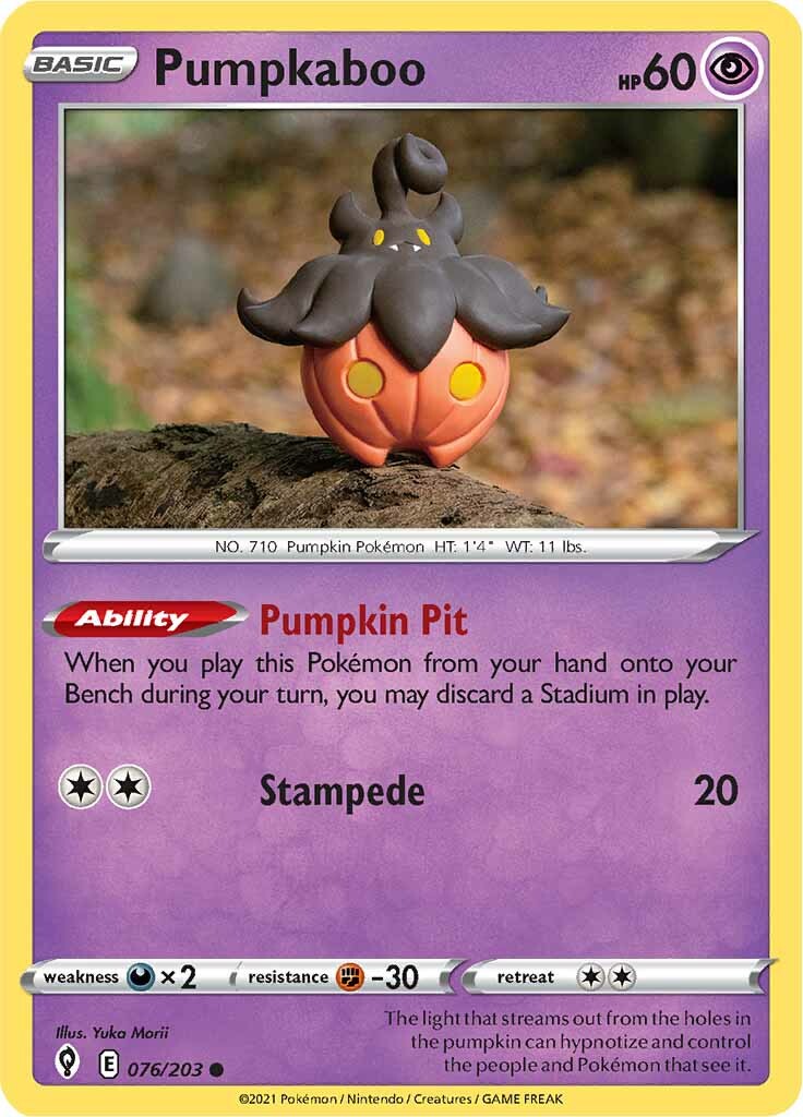 Pumpkaboo (076/203) [Sword & Shield: Evolving Skies] | I Want That Stuff Brandon