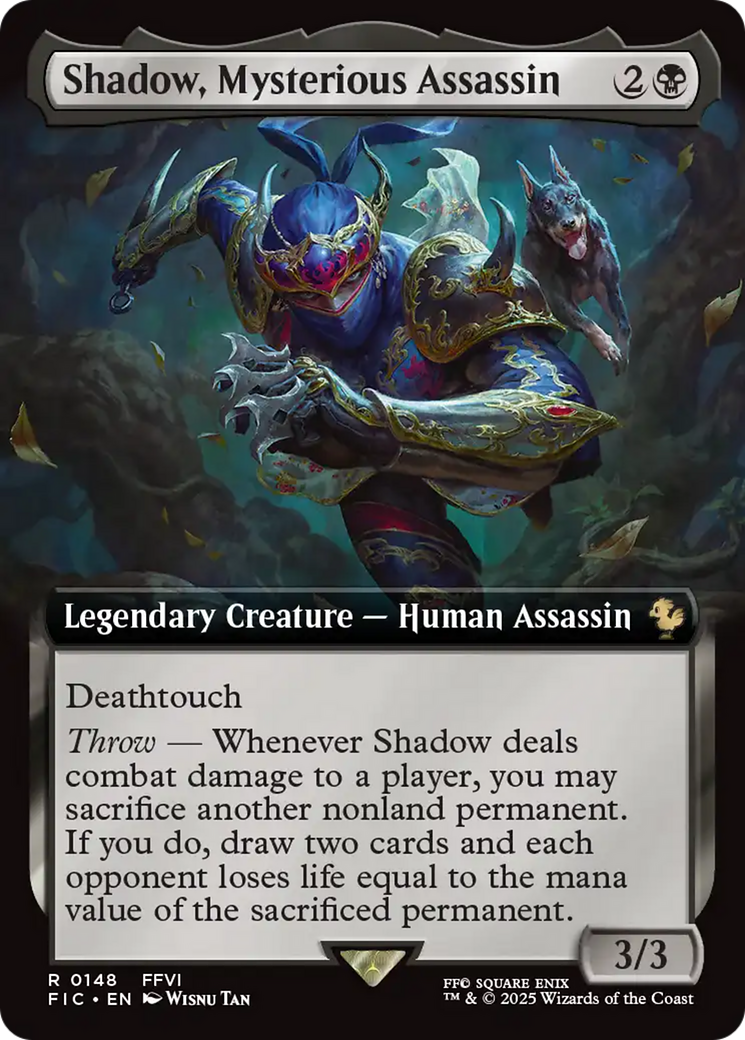 Shadow, Mysterious Assassin (Extended Art) [FINAL FANTASY Commander] | I Want That Stuff Brandon