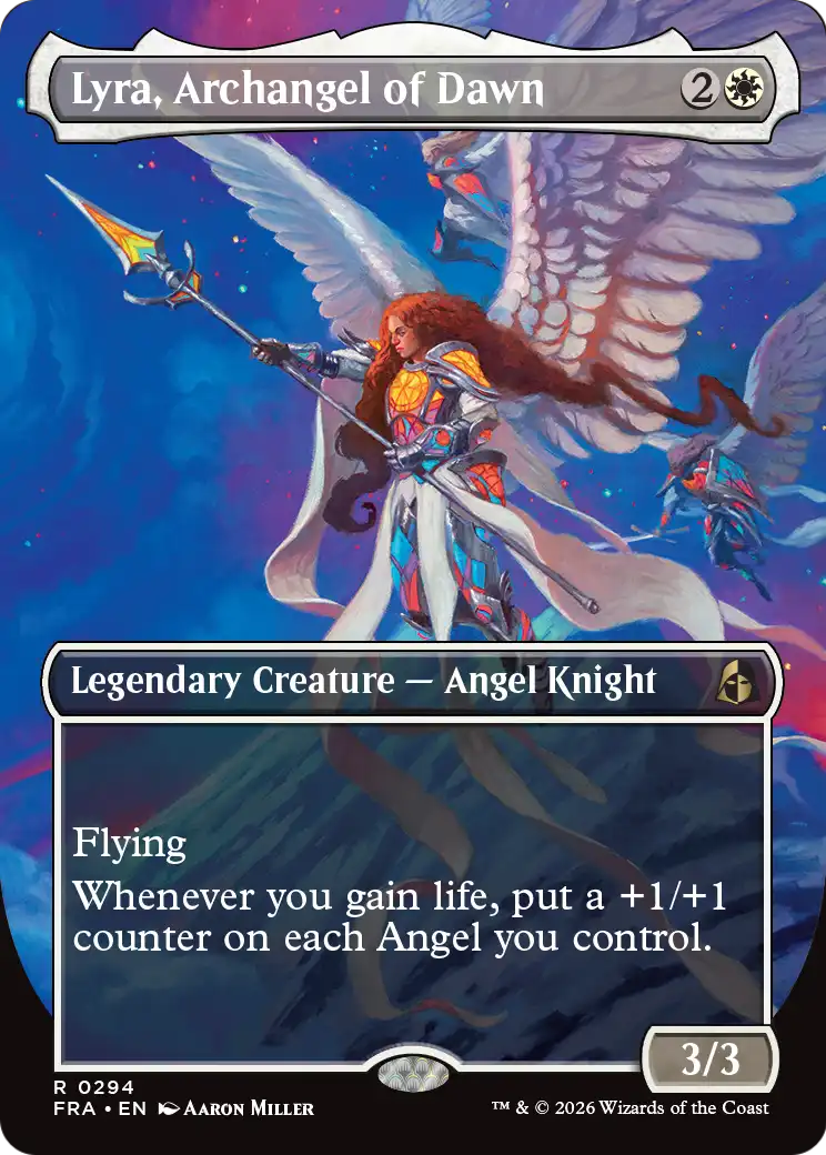 Lyra, Archangel of Dawn (Borderless) [Reality Fracture] | I Want That Stuff Brandon