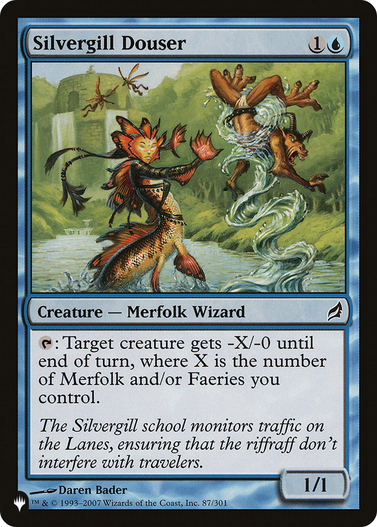 Silvergill Douser [The List Reprints] | I Want That Stuff Brandon